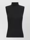 Sportmax Sleeveless "vertigo" Jersey In Black