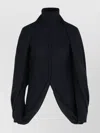 Sportmax Adepto Virgin Wool Blend High Neck Sweater In Blue