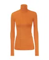 Sportmax High-necked Sweater In Orange