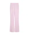 Sportmax High-rise Wool Bell Bottoms In Purple