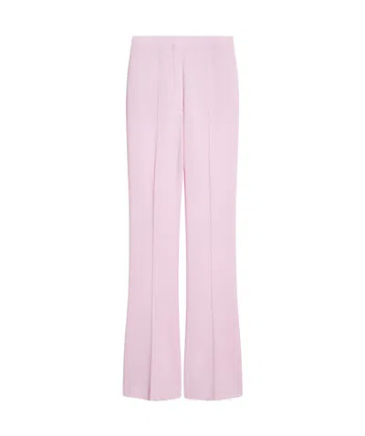 Sportmax High-rise Wool Bell Bottoms In Purple