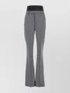 Sportmax Lince Layered Wool Flared Pants