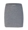 Sportmax Ribbed-knit Mini Skirt In Grey