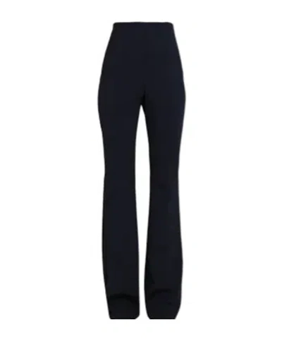 Sportmax High Waist Solid Flare Suit Pants In Black