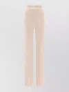 Sportmax High Waist Straight Leg Trousers With Back Pockets