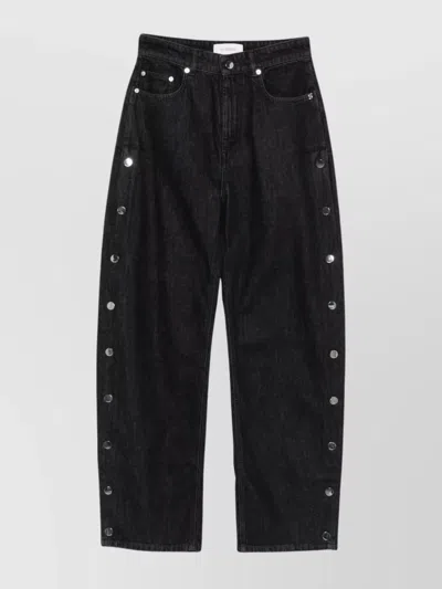 SPORTMAX HIGH WAIST WIDE LEG DENIM TROUSERS