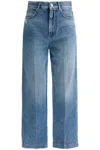SPORTMAX HIGH-WAISTED CROPPED DENIM JEANS