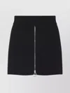 Sportmax Refolo Mini Skirt In Wool And Cashmere In Black