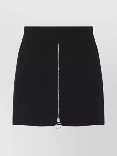 SPORTMAX HIGH-WAISTED RIBBED TEXTURE SKIRT