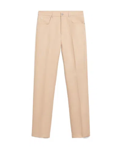 Sportmax High-waisted Straight-leg Trousers In Nude