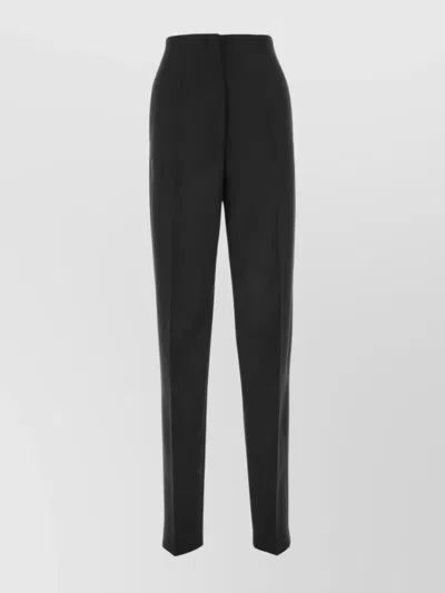 Sportmax High-waisted Tailored Pant With Practical Pockets In Black