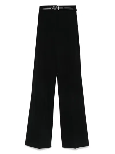 SPORTMAX HIGH-WAISTED TROUSERS - WOMEN'S - POLYAMIDE/ELASTANE/VISCOSE
