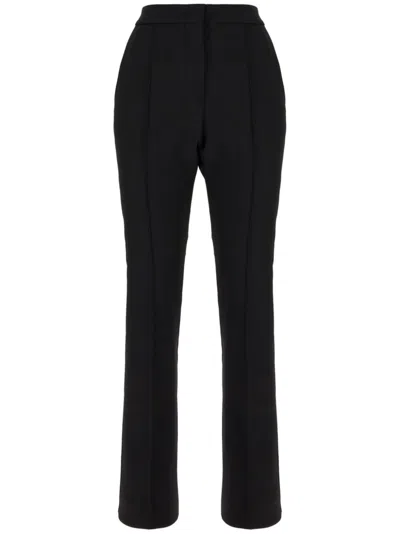 Sportmax High-waisted Trousers In Black