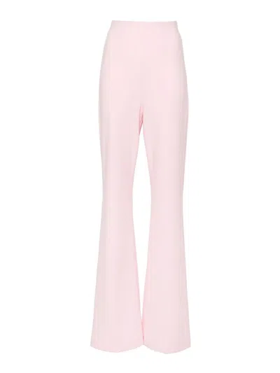 Sportmax Olea High-waist Flared Trousers In Purple