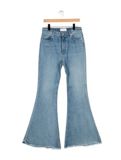 Pre-owned Sportmax High-rise Flared Jeans In Blue
