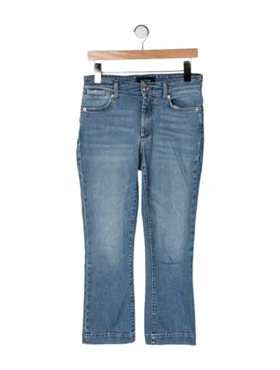 Pre-owned Sportmax High-rise Flared Jeans In Blue