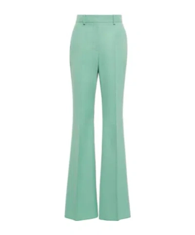 Sportmax High-rise Flared Pants In Green