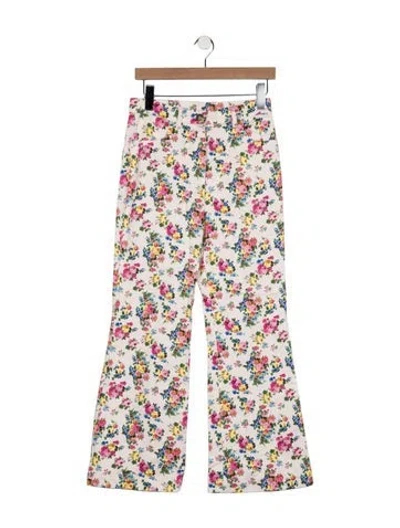 Pre-owned Sportmax High-rise Wide Leg Jeans In Multi