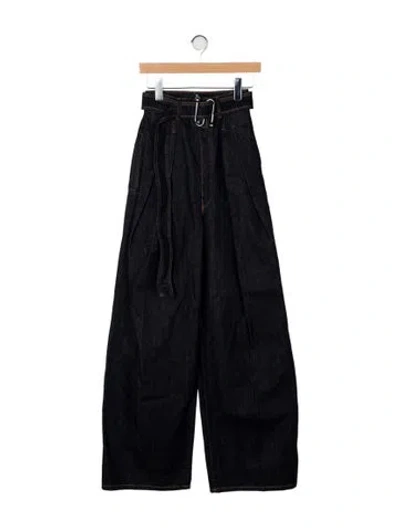 Pre-owned Sportmax High-rise Wide Leg Jeans W/ Tags In Blue