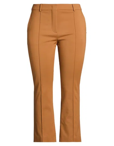 Sportmax High-waisted Flared Pants In Brown