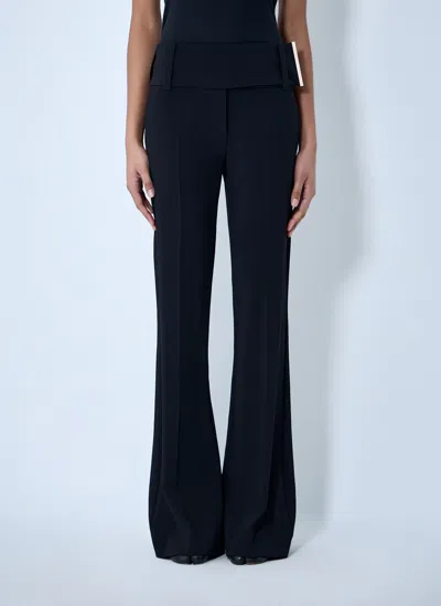 Sportmax High-waisted Flared Trousers In Black