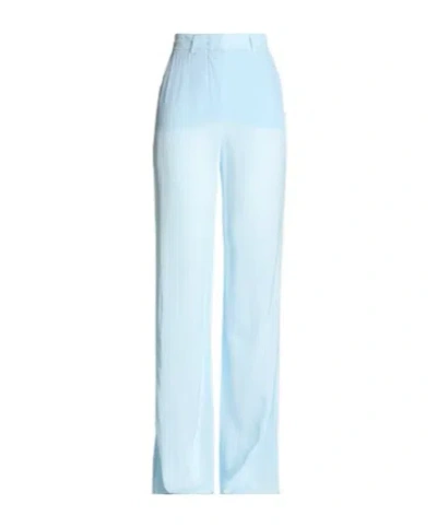 Sportmax High-waisted Loose Suit Trousers In Blue