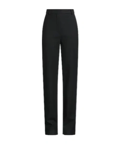 Sportmax High-waisted Slim-fit Suit Trousers In Black