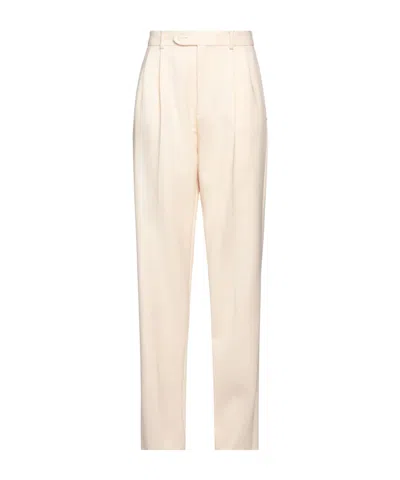 Sportmax High-waisted Straight-leg Pants In Neutral