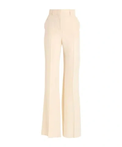 Sportmax High-waisted Straight-leg Pants In Neutral