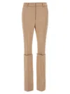 Sportmax Straight Leg Trousers With Pockets And Belt Loops In Brown