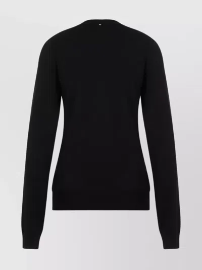 Sportmax Holiday Wool Cutout Pullover In Black