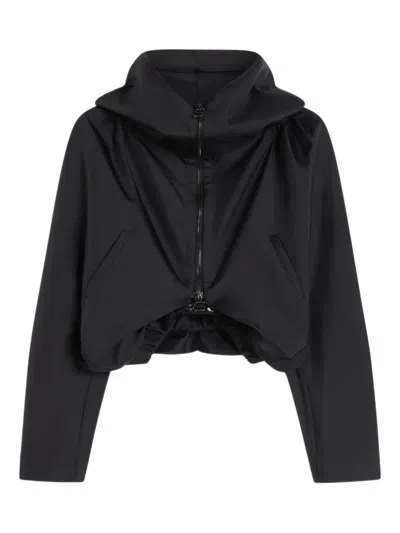 Sportmax Kimono Style Silk Jacket In Blue