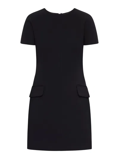 Sportmax Hourglass Jersey Dress In Black