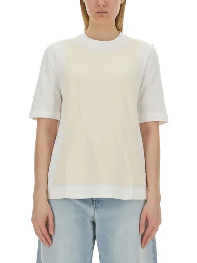 Sportmax Classic Cotton T-shirt S In White