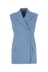 Sportmax Light Blue Wool Blend Ilex Vest