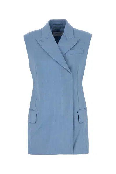 SPORTMAX SPORTMAX LIGHT BLUE WOOL BLEND ILEX VEST
