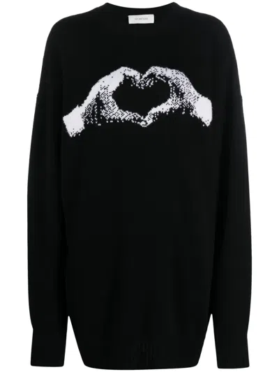 Sportmax Pullover Mit Intarsienmuster In Schwarz