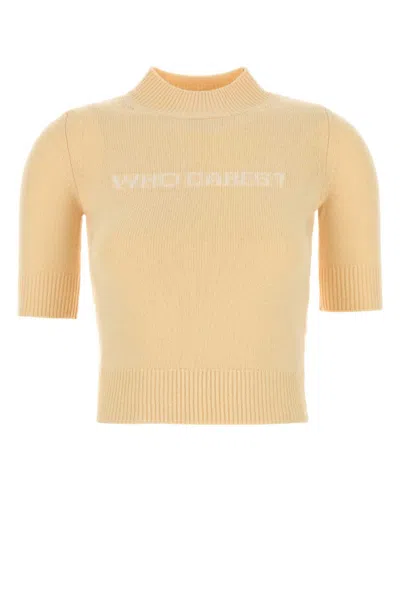 SPORTMAX IVORY WOOL BLEND RENON SWEATER