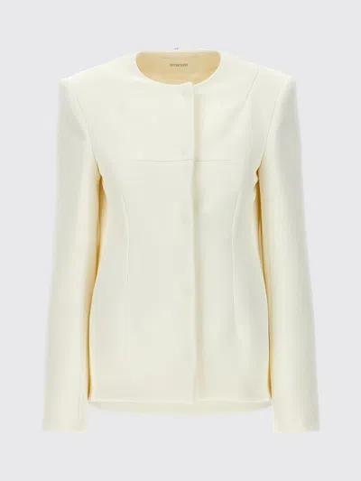 SPORTMAX 外套 SPORTMAX 女士 颜色 白色,F77979001