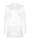 Sportmax Woman Blazer White Size 6 Acetate In White