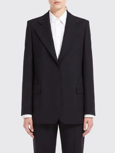 Sportmax Oversized Wool Blazer In Black
