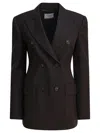 Sportmax Tailored Double-breasted Jackets Button Detailing In Black