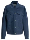 Sportmax Wool Overshirt Jacket Jackets And Coats Blue In Blue