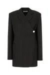 Sportmax Embroidered Viscose Blend Blazer In Black