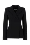 Sportmax Tailored Blazer In Technical Wool In Blue