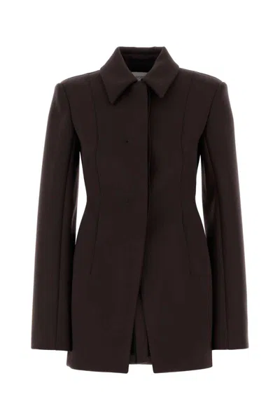 Sportmax Aubergine Polyester Blend Bacio1234 Blazer In Brown