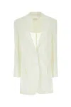 Sportmax White Cotton Blend Edmea Blazer In White