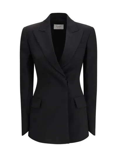 Sportmax Tailored Wool Blazer In Black
