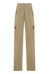 Sportmax Women's Jacopo High-waist Wide-leg Trousers In Beige