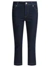 Sportmax Denim Trousers With Back Pockets And Contrast Stitching In Blue